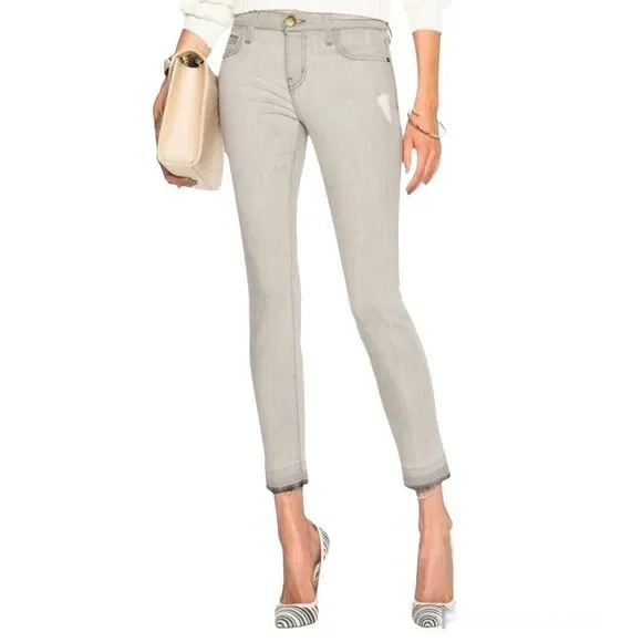 Current/Elliott The Stiletto Dillon Released Hem Jean Gray Size 28 - Picture 3 of 15
